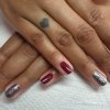 Red with glitter by Sandi